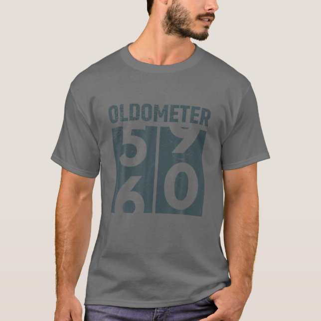 T-shirt Oldomètre 60 T Funny 60th Birthday Poison 60 Yrs O (Devant)
