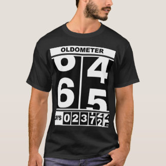 T-shirt Oldomètre 65e anniversaire drôle étape Odomètre S