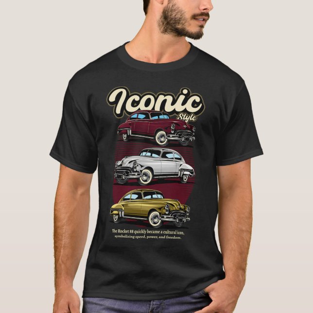 T-shirt Oldsmobile Rocket 88 Style Iconique (Devant)