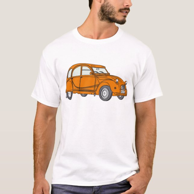 T-shirt Oldtimer 2cv Ente (Devant)