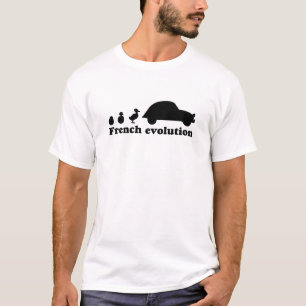 T-shirt Oldtimer 2cv Évolution de French