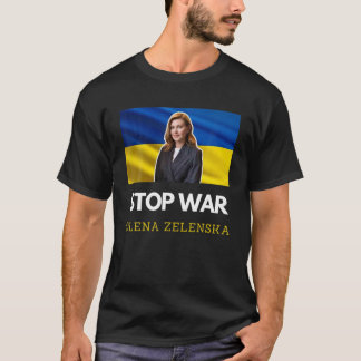 T-shirt Olena Zelenska Zelenskyy Zelensky Ukraine Drapeau