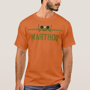 T-shirt Olive Green A10 Warthog ArtUSA Jets militaires