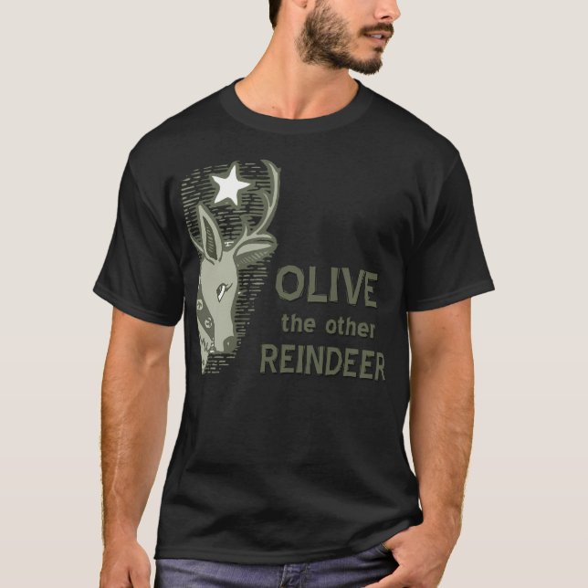 T-shirt Olive L'Autre Rinder (Devant)