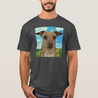 T-shirt Olive with Daisies