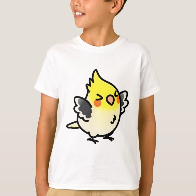 T-shirt Oliver le Cockatiel Chubby (Devant)