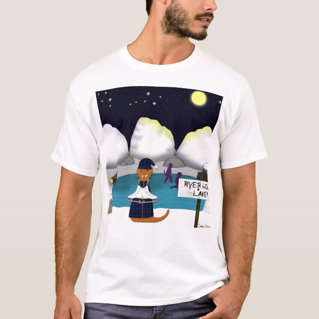 T-shirt Oliver Les patins à Otter à River (Devant)