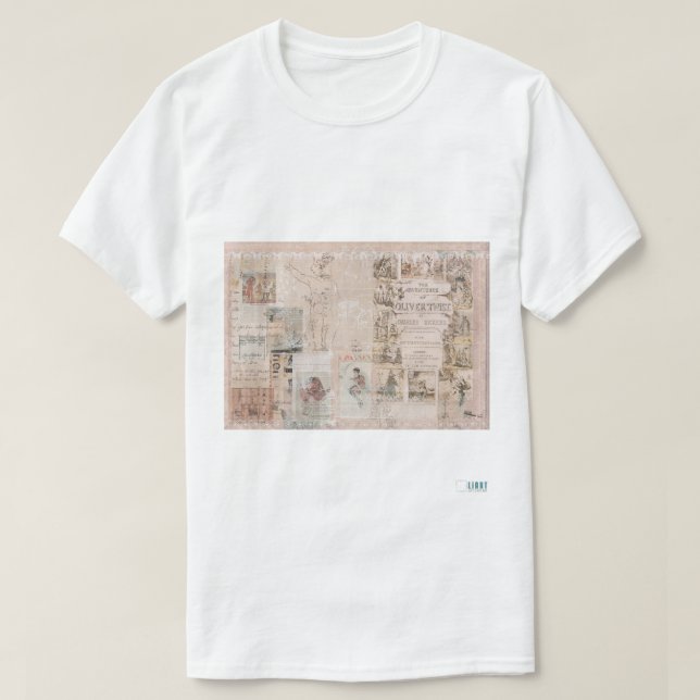 T-shirt Oliver rose Devant (Design devant)
