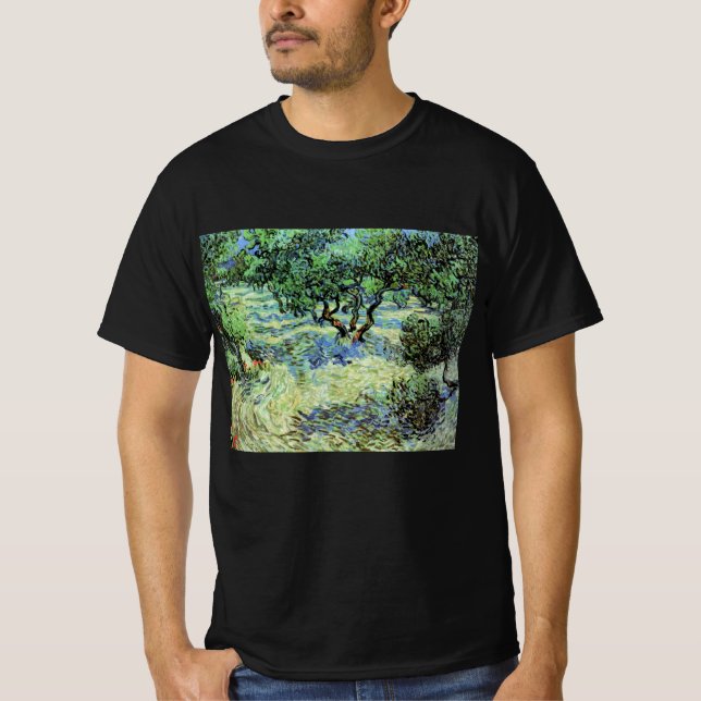 T-shirt Oliveraie par Vincent van Gogh (Devant)