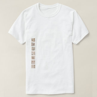 T-shirt OliverPink Carrés avant et Collage arrière