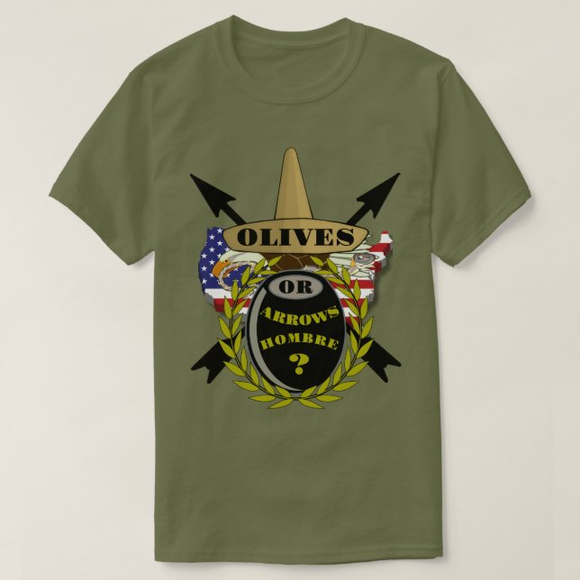 T-shirt Olives ou flèches Hombre (Design devant)