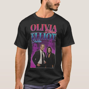 T-shirt Olivia Benson & Elliot Stabler 90s Inspiré Vi