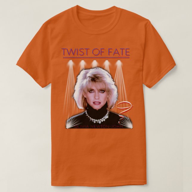 T-shirt Olivia NewtonJohn Twist Du Sort Travolta Deux D'Un (Design devant)