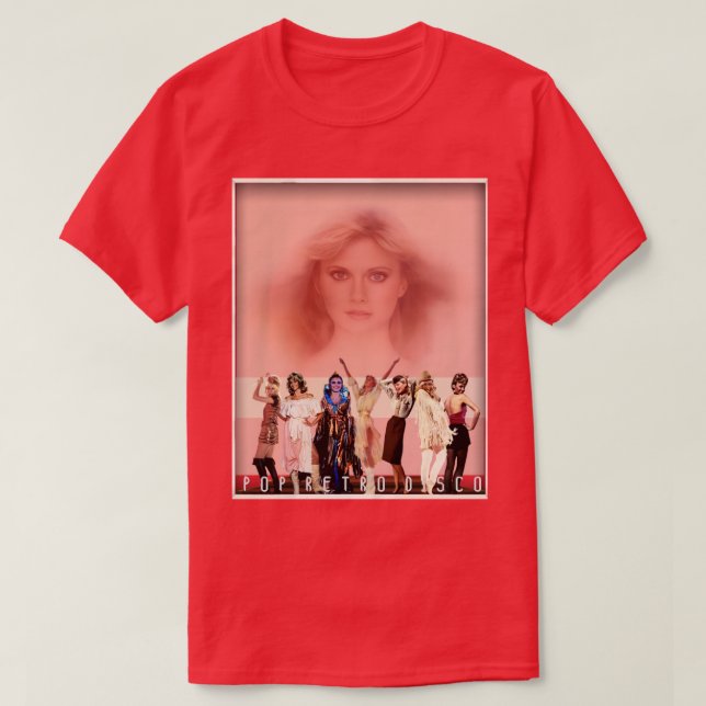 T-shirt Olivia NewtonJohn Xanadu Collage encadré (Design devant)