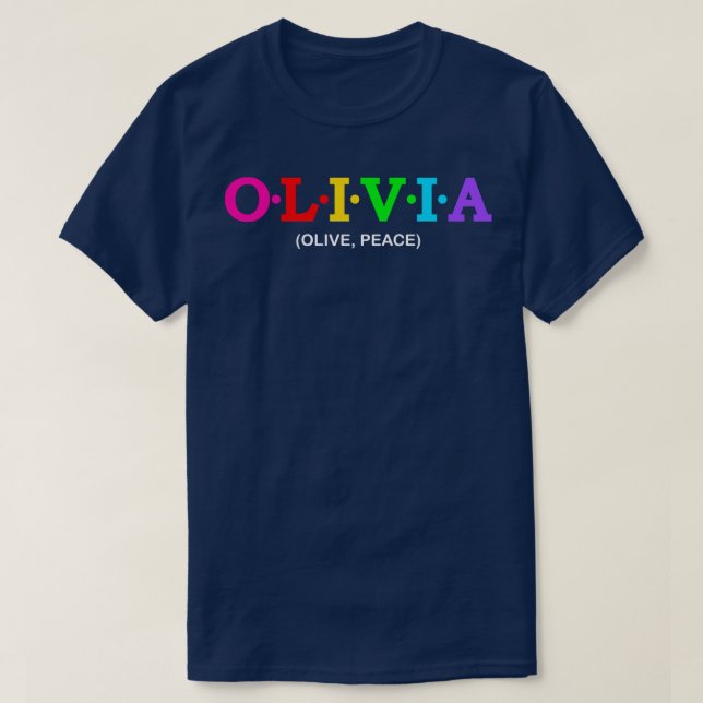 T-shirt Olivia Olive Peace (Design devant)