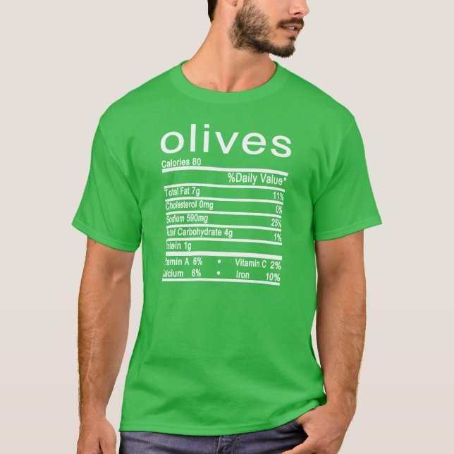 T-shirt olivier Nutrition Faits Drôle Thanksgiving (Devant)