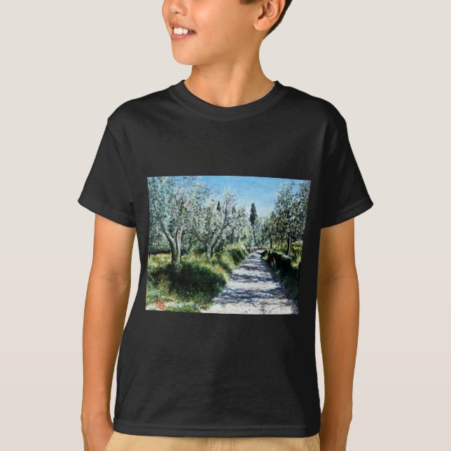 T-SHIRT OLIVIERS EN TOSCANE (Devant)