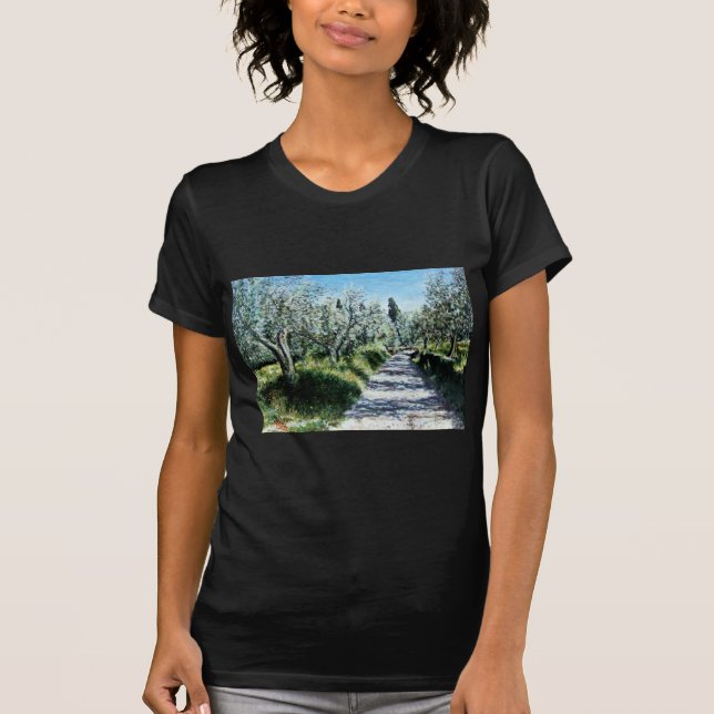 T-SHIRT OLIVIERS EN TOSCANE (Devant)