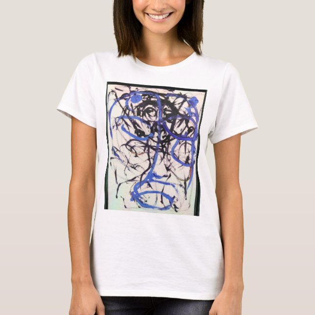 T-shirt Olmec Head Abstrait Jeff Hankamer Artjunkhaus Art (Devant)