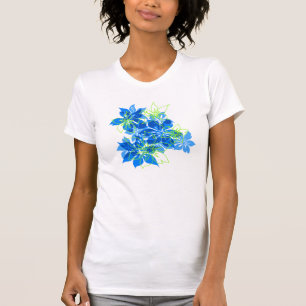 T-shirt Olowalu Hibiscus Tee - shirts camboistes hawaïens