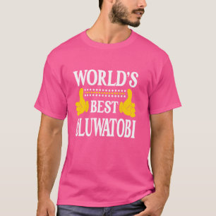 T-shirt Oluwatobi Nom personnel Prénom World's Best Ol