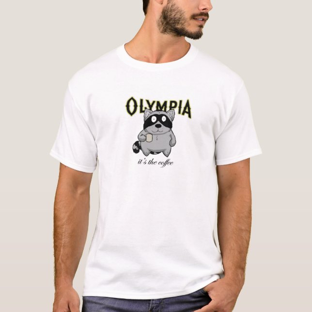 T-shirt Olympia c'est le café (Devant)