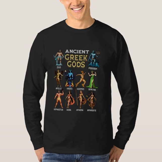 T-shirt Olympians Ancient Greek Gods Greek Life Greek Myth (Devant)