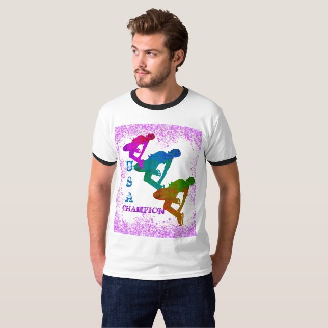 T-SHIRT OLYMPIC SKATING  (Devant entier)
