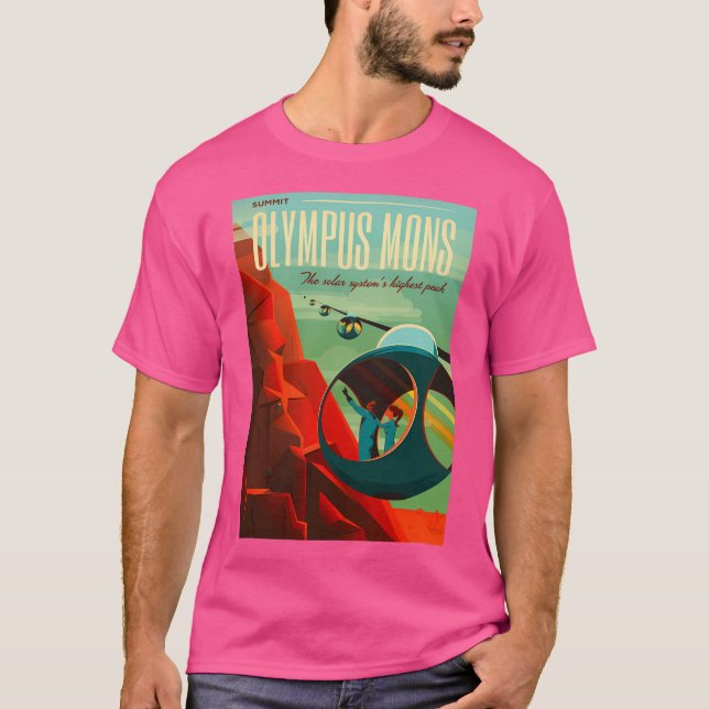 T-shirt Olympus Mons - Voyage spatial (Devant)
