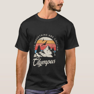 T-shirt Olympus Tee Retro Montagnes Vintages Randonnée nat