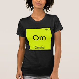 T-shirt Om - Chemise du symbole de l'élément de chimie de 