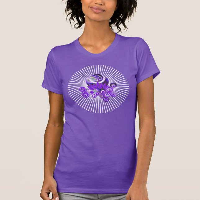 T-shirt OM LOTUS Design violet (Devant)