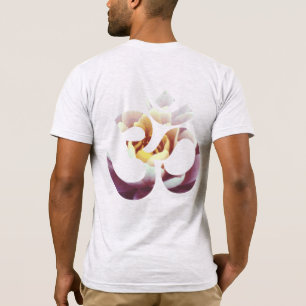 T-shirt Om Lotus Mantra Yoga Mens Modèle double face
