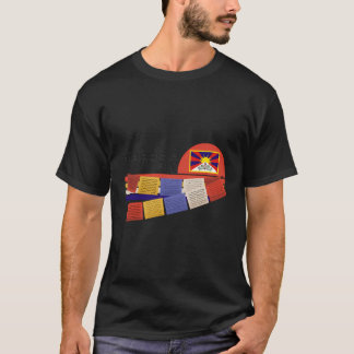 T-shirt Om Mani Padme Hum Mantra Bouddhiste Tibétain Avec