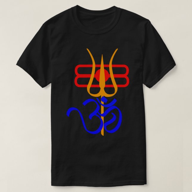 T-SHIRT OM-TRISHUL (Design devant)