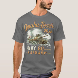 T-shirt Omaha Beach 1944 Jour 2024 80ème anniversaire Norm