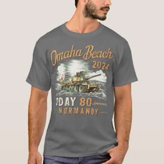 T-shirt Omaha Beach 1944 Jour 2024 80ème anniversaire Norm