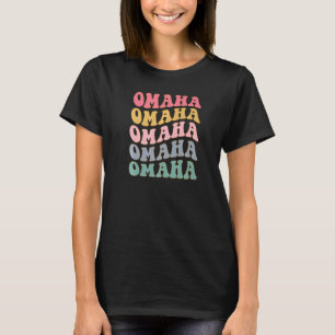 T-shirt Omaha NE Retro Vintage Omaha Nebraska Souvenir Oma