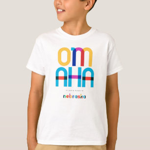 T-shirt Omaha Nebraska Mid Century, Pop Art,