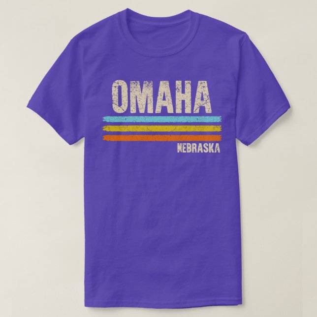 T-shirt Omaha Nebraska Retro (Design devant)