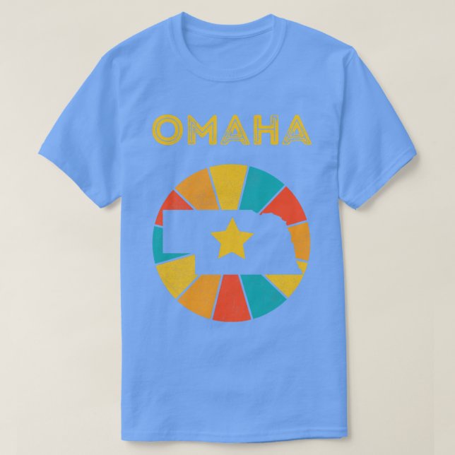 T-shirt Omaha Nebraska Vintage Souvenir désaffecté 1 (Design devant)