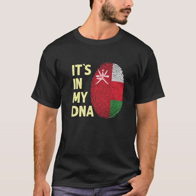 T-shirt Oman Dans Mon Dna Omani Flag Team Oman (Devant)