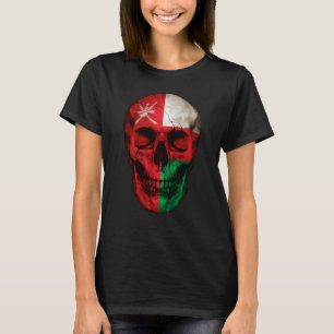 T-shirt Oman Drapeau Crâne Omani Racines Fière Patriotique