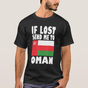 T-shirt Oman Flag Design If lost send me to Oman