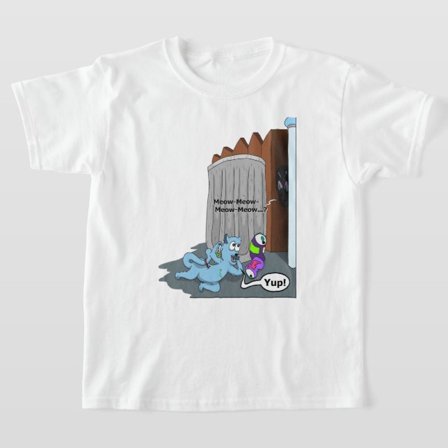 T-shirt Ombre de chat blindée (Poser)