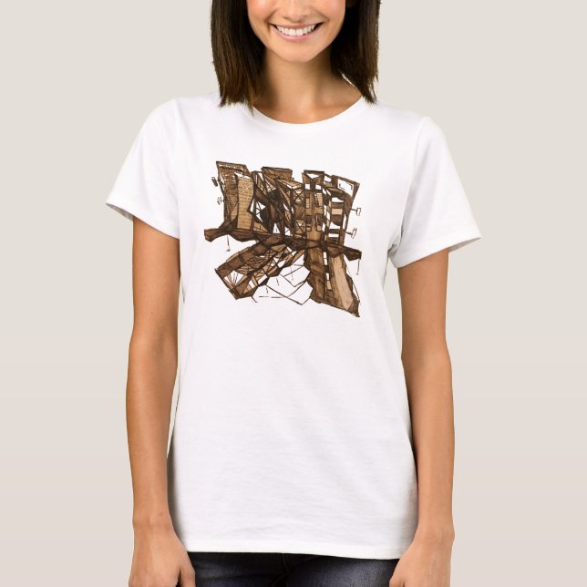 T-shirt ombre de la ville (Devant)