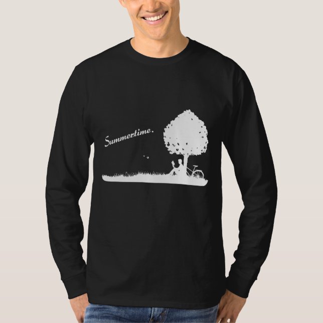 T-shirt Ombre d'été (D010 0195a) (Devant)