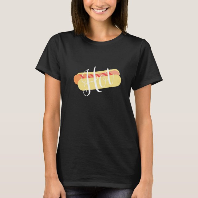 T-shirt Ombre Hot Dog à rayures (Devant)