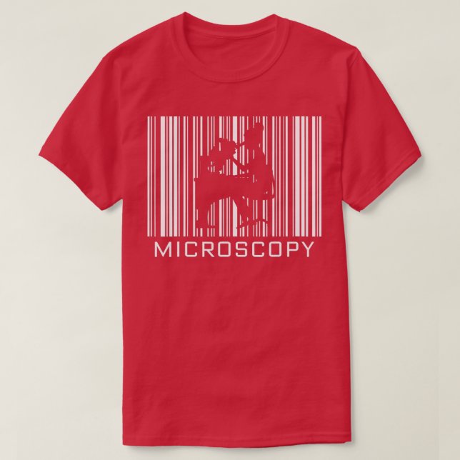 T-shirt Ombre microscopique dans un code barre (Design devant)