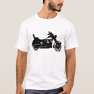 T-shirt Ombre motocyclette vintage